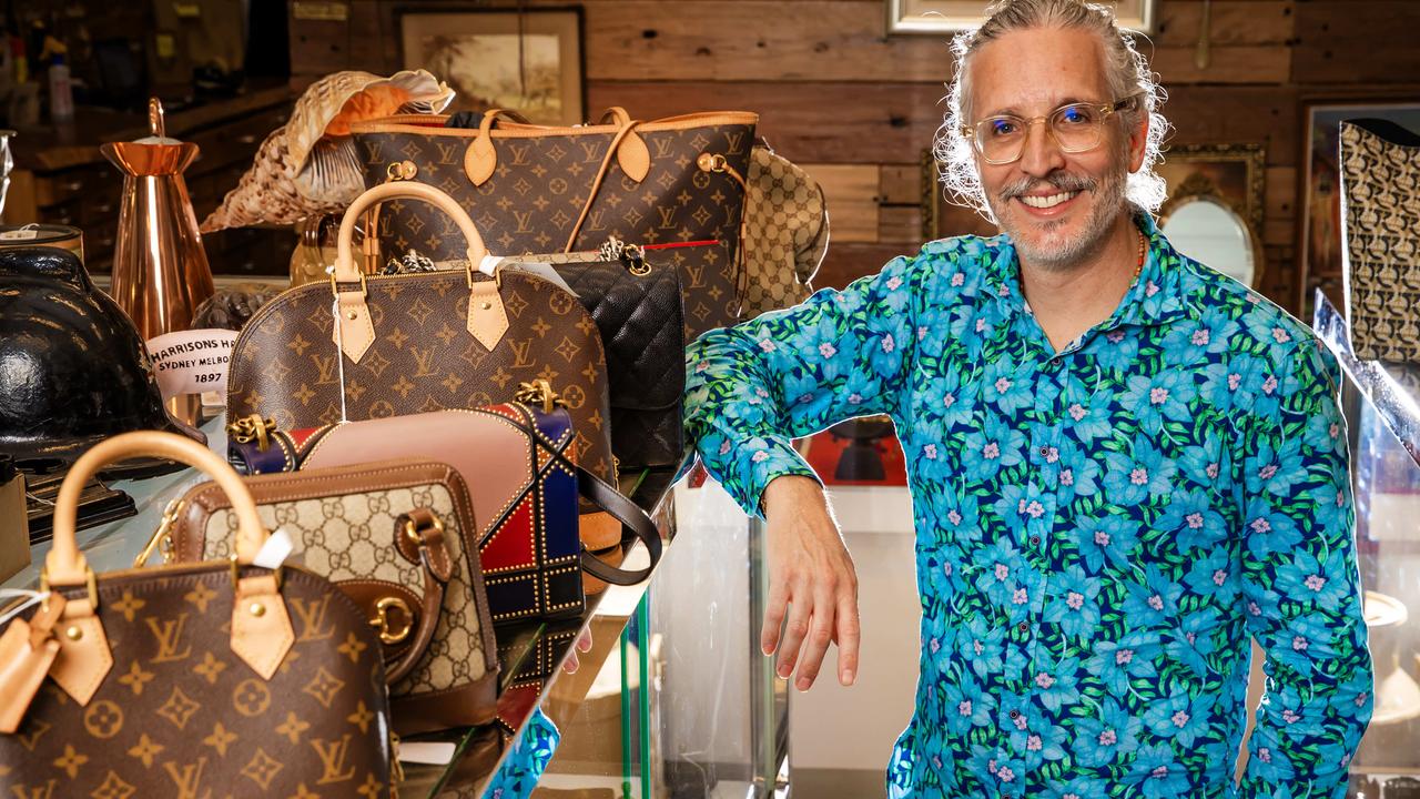 Story on how to invest in designer handbags. Shael Dawson with designer bags at Monty's in Fortitude Valley. Picture: Nigel Hallett