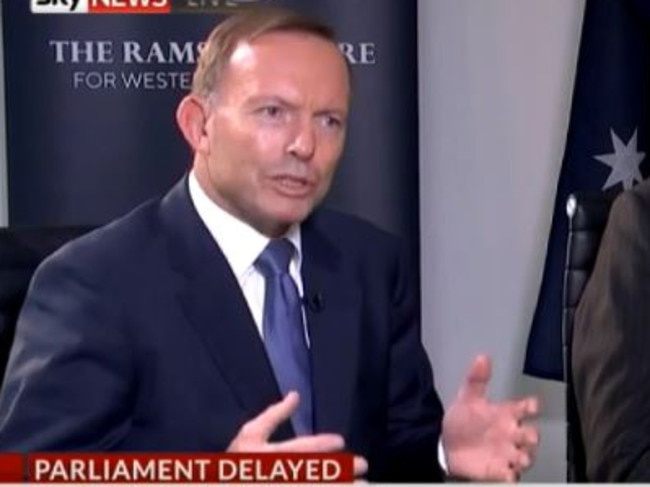 Tony Abbott didn’t specify whether he was one of the individuals at fault. Picture: Sky News