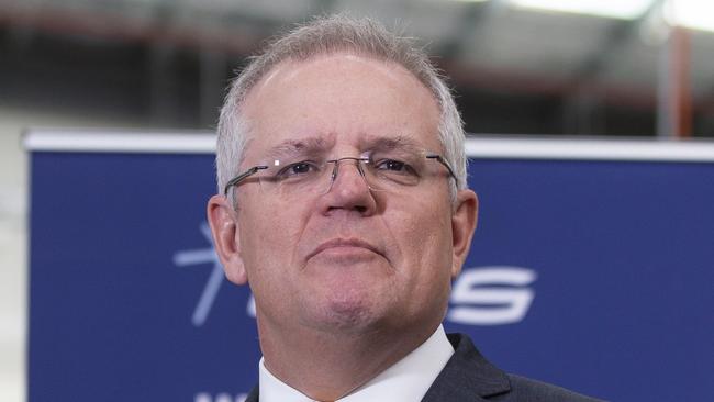 Scott Morrison in Canberra on Thursday. Picture: NCA NewsWire / Terry Cunningham