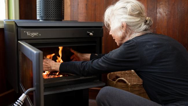 Helen de Rooij at Mt Nebo. Mr Stoves fireplace. Picture: Dominika Lis