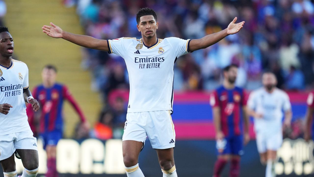 Jude Bellingham of Real Madrid celebrates. Picture: Alex Caparros/Getty Images