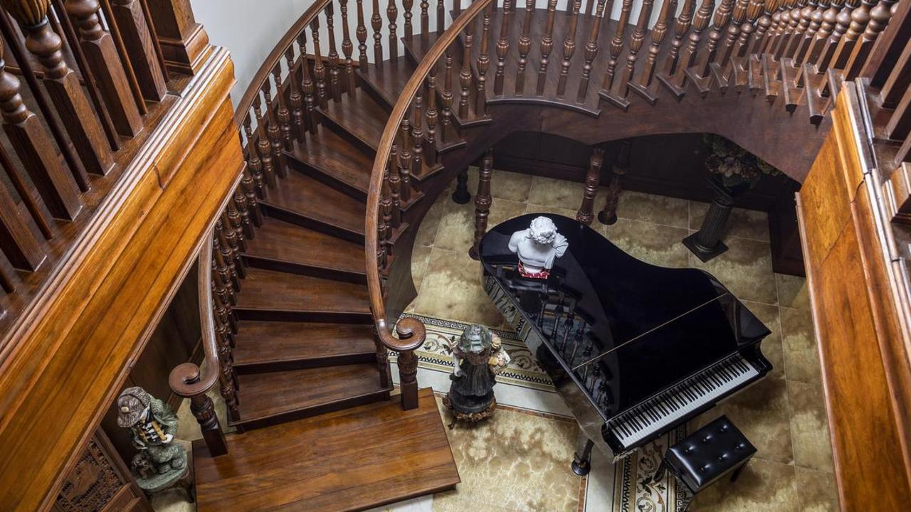 Tickle the ivories or climb the sweeping staircase.