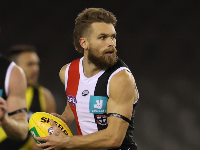 AFL Round 4.  St Kilda v Richmond at Marvel Stadium. 27/06/2020.  Dan Butler of the Saints Q3   . Pic: Michael Klein