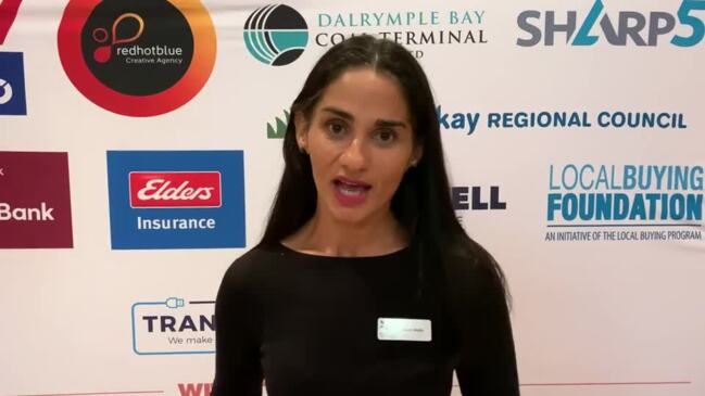 Mackay Region Chamber of Commerce vice president Sarah Miotto at the Dawson forum