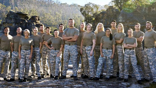 Sam Burgess was the star recruit on SAS: Australia last season and ended up centre of the promo pic.