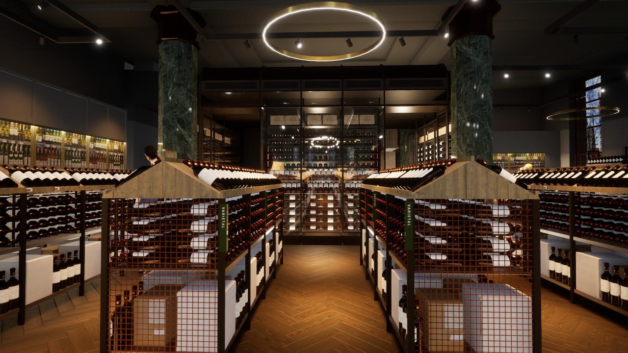 The former Lindt Cafe has reopened as an up-market cellar concept store for Dan Murphys. Picture: Supplied