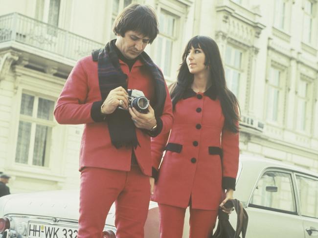 Sonny Bono and Cher in Hamburg, Germany in 1966.