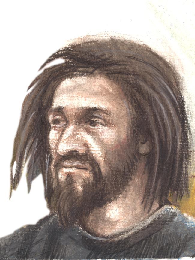 Court sketch of alleged terror suspect Abdullah Chaarani in court in December. Sketch: Fay Plamka