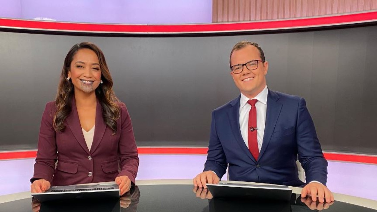 Ms Kaipara is the first ever prime time newsreader to have a moko. Picture: Instagram