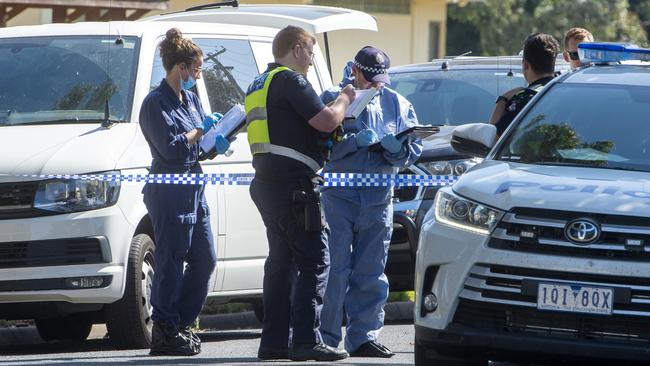 Police continues to investigate the circumstances surrounding the death of two men in Sale, as the mystery builds around the situation. Picture Jay Town