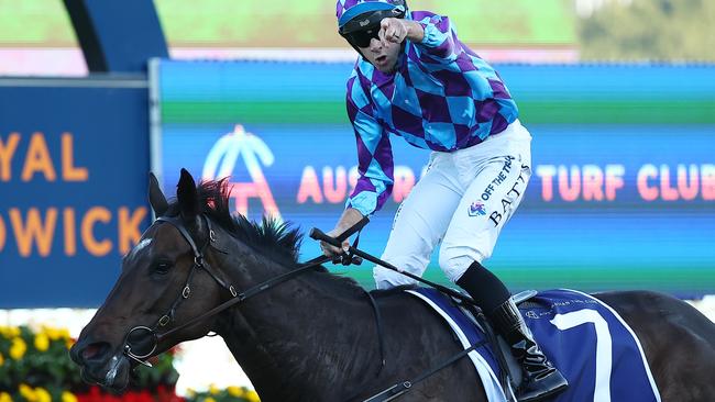 Declan Bates wins the Queen Elizabeth Stakes on Pride of Jenni.