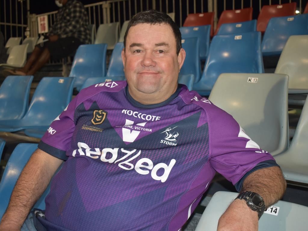 Jason Phipps at the Manly Sea Eagles v Sydney Roosters NRL semi final match at BB Print Stadium, Mackay, September 17, 2021. Picture: Matthew Forrest