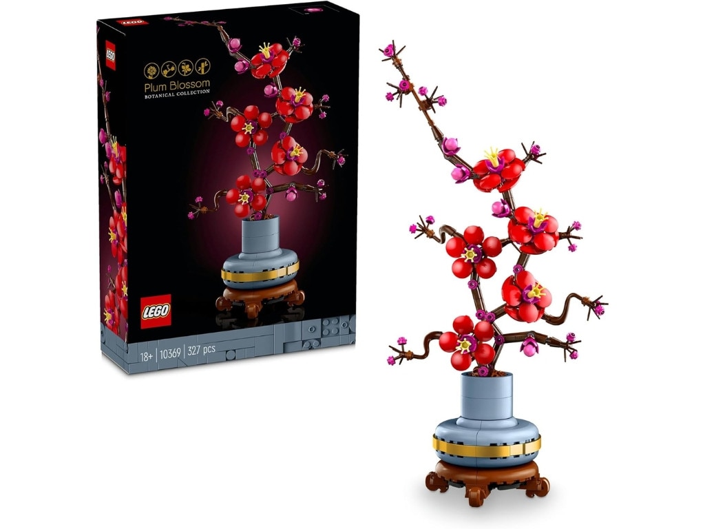 LEGO Icons Plum Blossom 10369 Flower Decor Display. Picture: Amazon Australia.