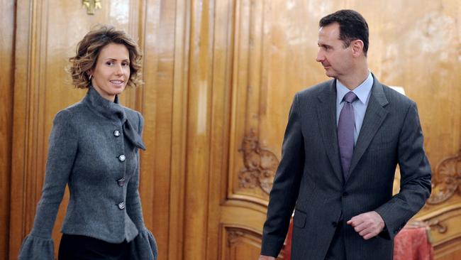 Asma and Bashar al-Assad, pictured in 2010, were granted asylum in Russia after the fall of Damascus this month. Picture: Miguel Medina/AFP