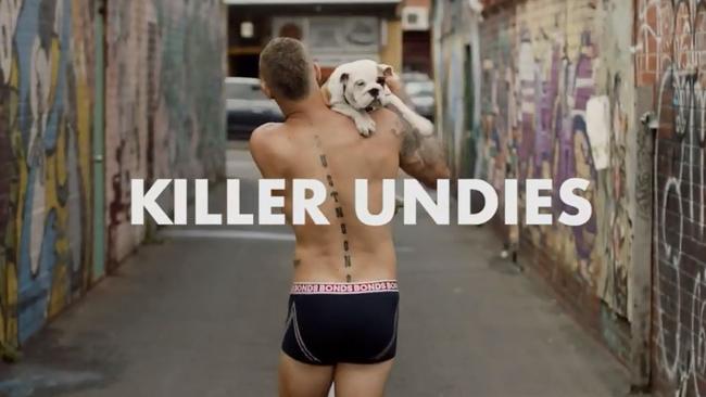 Dustin Martin’s ad for Bonds. Source: Bonds