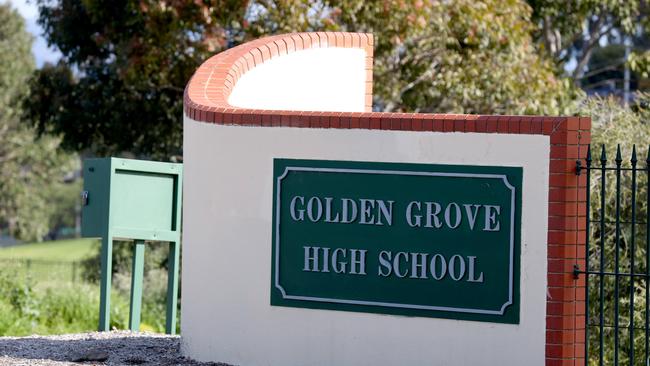 A series of violent and distressing fight videos have come out from Golden Grove High school. Picture: NCA NewsWire / Kelly Barnes