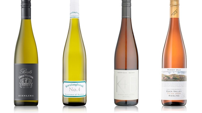 Best’s Great Western, Rieslingfreak No 4, Kerrigan + Berry Mt Barker riesling and Pewsey Vale Vineyard’s 23GR.