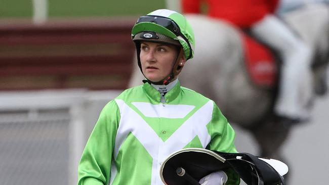 Jamie Kah and three other jockeys copped three-month bans, ruling them out of the spring carnival. Picture: Picture: Alex Coppel