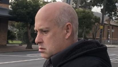 Glenwood man Richard Spry, 48, leaves Penrith Local Court. He is charged over the possession of child abuse material and has pleaded not guilty. Picture: Kate Lockley