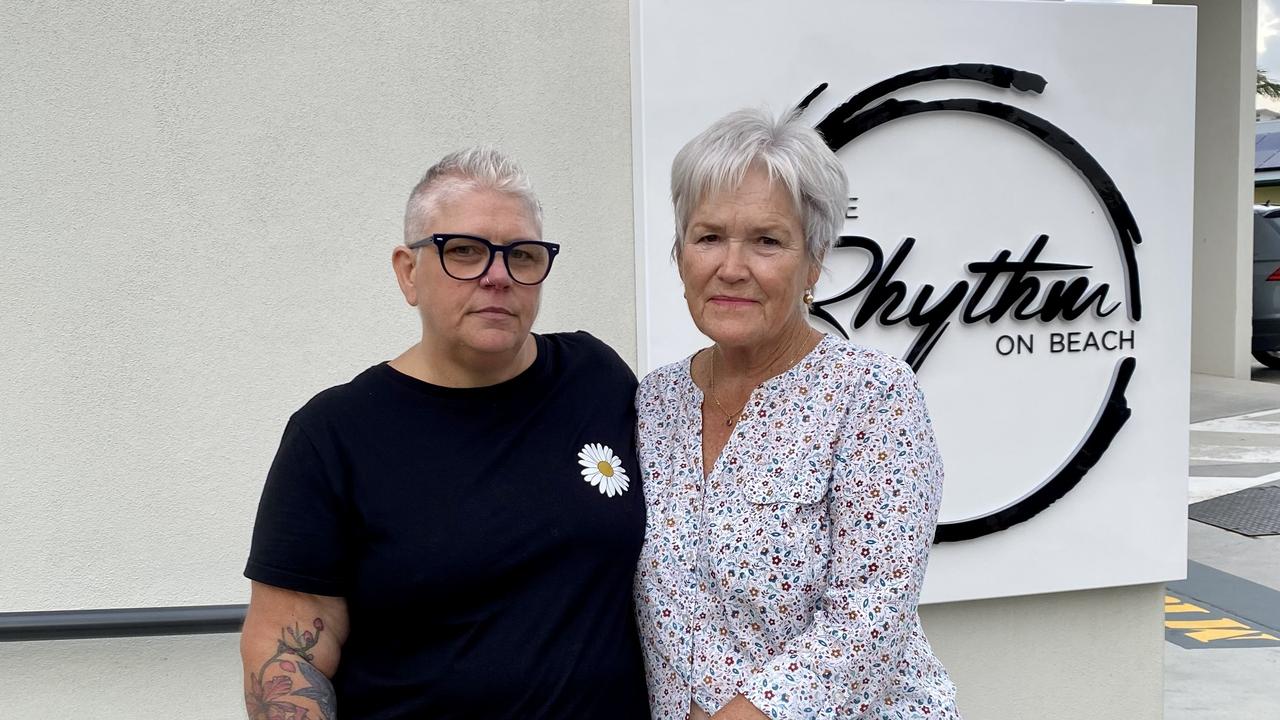 Debbie and Marcia Gill were original owners of the homes where the Rhythm on Beach now stands. They both now own units in the Maroochydore apartment complex.