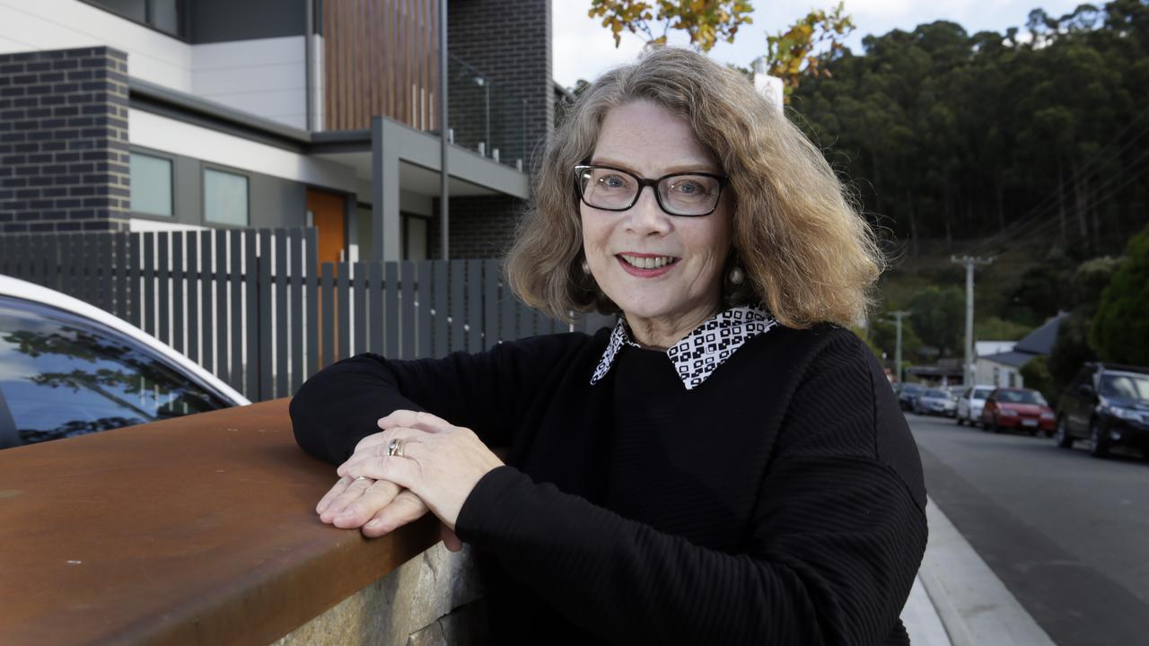 Colette McAlpine is excited to move into a new townhouse in Tanners Row, South Hobart. Picture: ROGER LOVELL