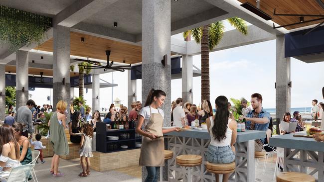 Artist impression of the $380 million development replacing Kirra Beach Hotel