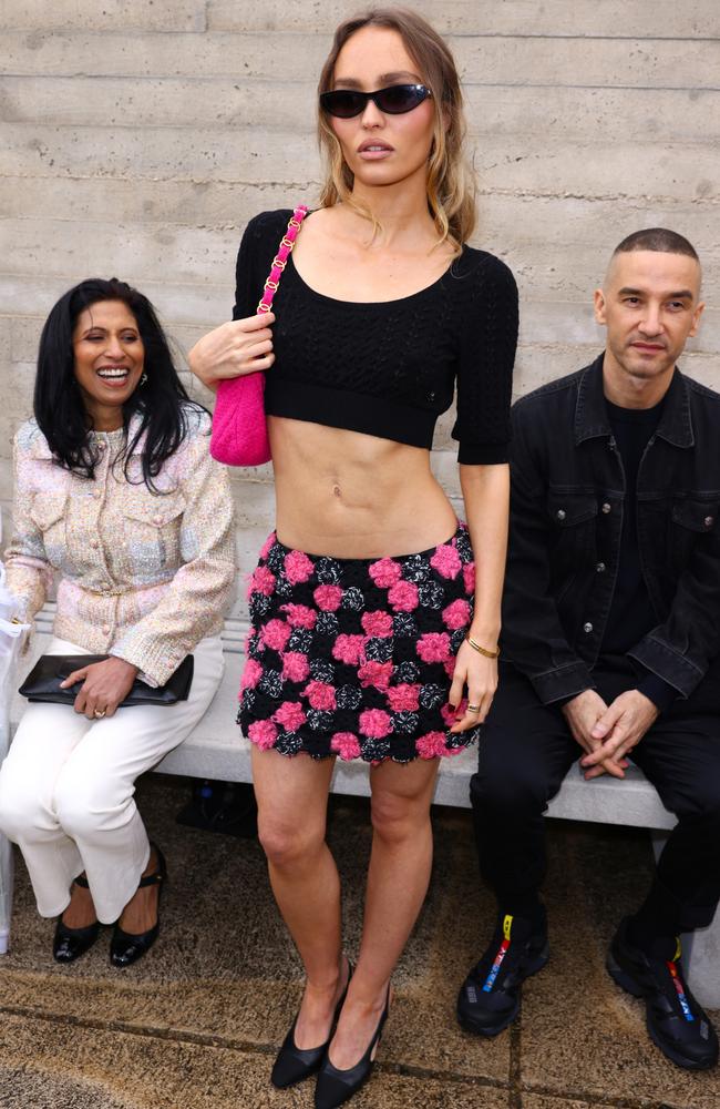 Front row at the Chanel cruise show in May. Picture: Getty Images