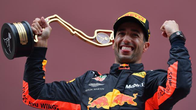 Ricciardo has scored seven GP victories with Red Bull. Picture: Getty