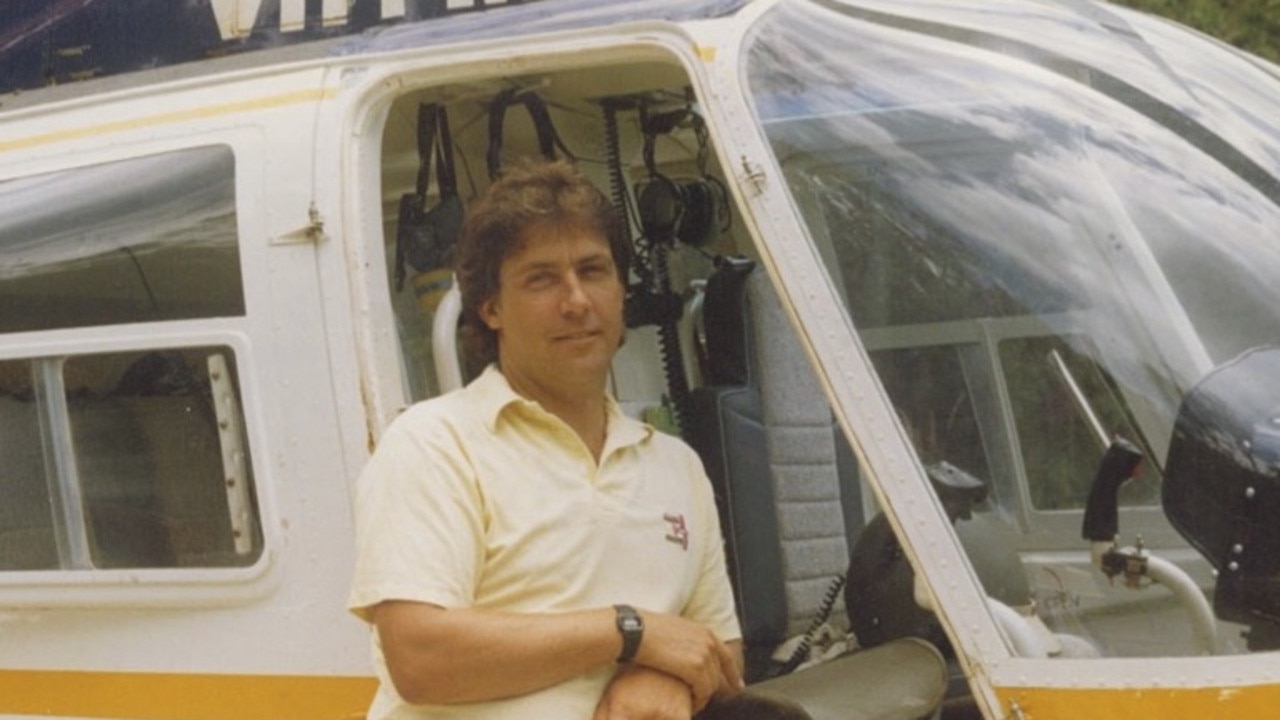 John McDermott in his earlier chopper flying days.