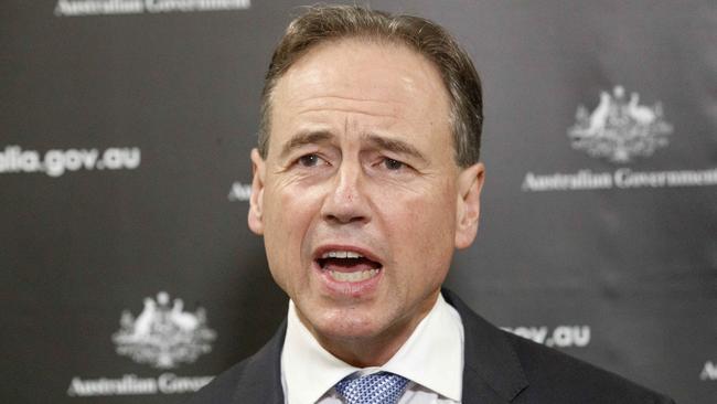 Health Minister Greg Hunt. Picture: NCA NewsWire / David Geraghty