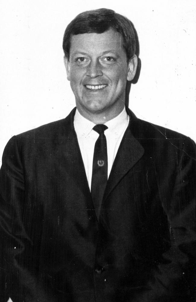 Allen Aylett at the helm of the North Melbourne Football Club in the 1960s.