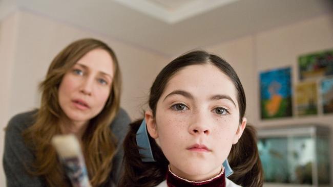 Vera Farmiga and Isabelle Fuhrman in a scene from the first <i/>Orphan<i/>film.