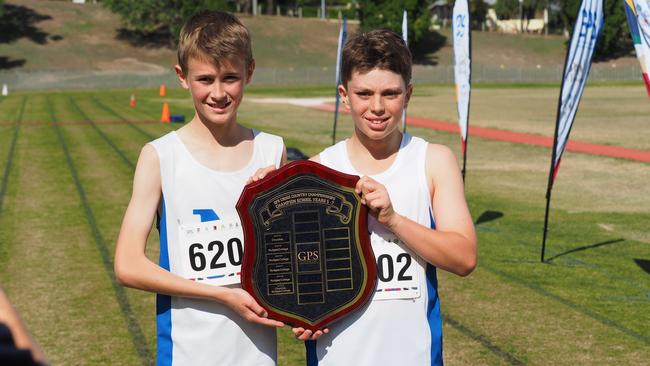 Cross country junior winners, Nudgee College. Picture: Lizel Moore