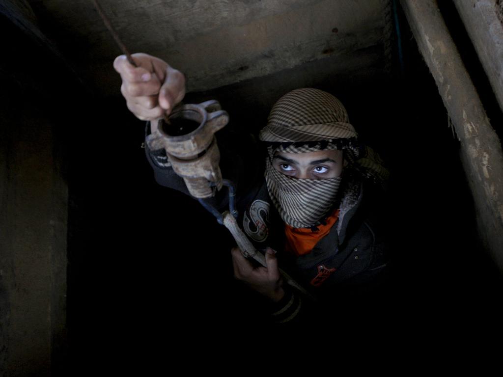 The sprawling network of Hamas tunnels under the Gaza Strip has become a primary target for the Israeli military. Picture AFP