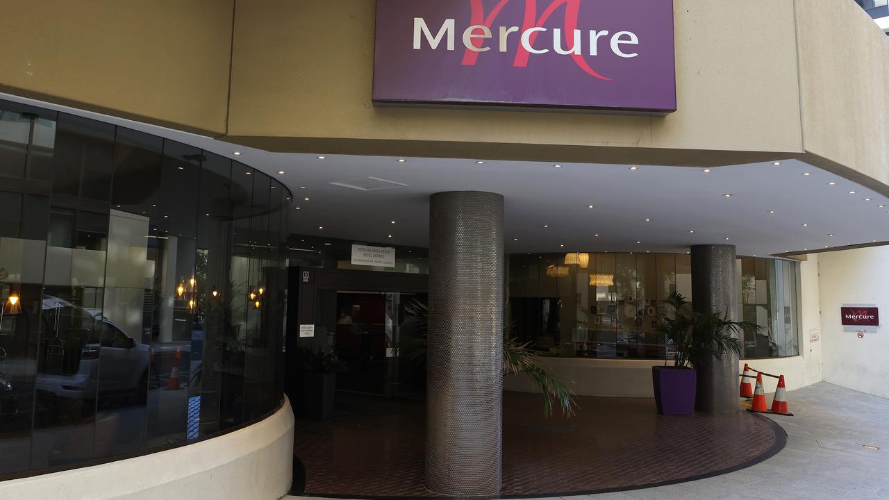 The Mercure hotel in Perth was at the centre of the latest quarantine leak. Picture: Paul Kane/Getty Images