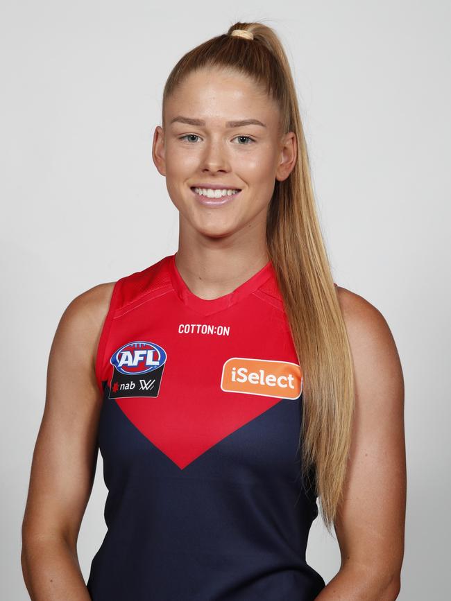 Ashleigh Woodland in Demons colours. Picture: Adam Trafford/AFL Media