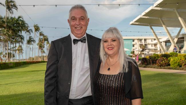 Peter and Racheal Buttfield at the 2022-23 NTFL Nichols Medal Night. Picture: Pema Tamang Pakhrin