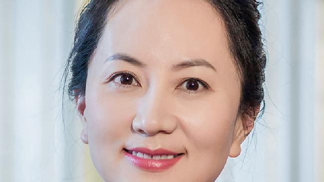 Huawei’s Meng Wanzhou, daughter of the company founder, is due to face court next month to set a date for a hearing for her extradition to the US. Picture: AFP