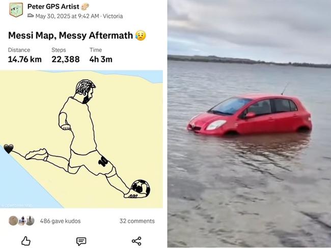 Disaster after GPS artist’s epic ‘sketch’