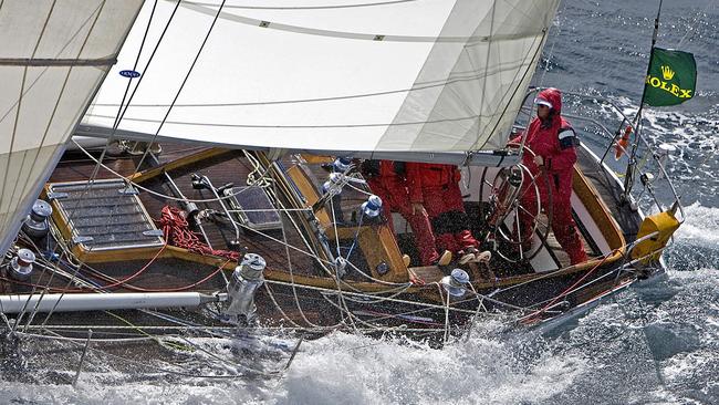 The famous yacht Love &amp; War in the 2006 Sydney to Hobart.