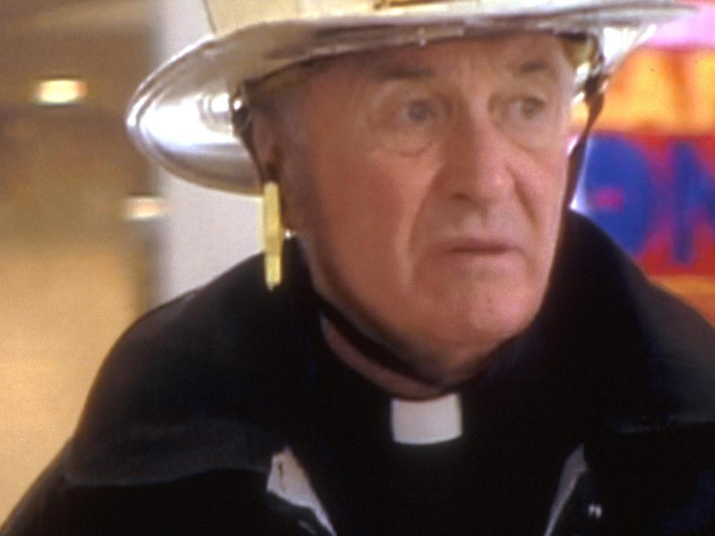 Fr. Judge seen 20 minutes before being killed by falling debris. Picture: Channel 7