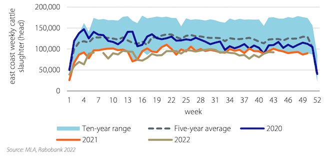 Labor and now profit margins limit slaughter growth. Via Rabobank