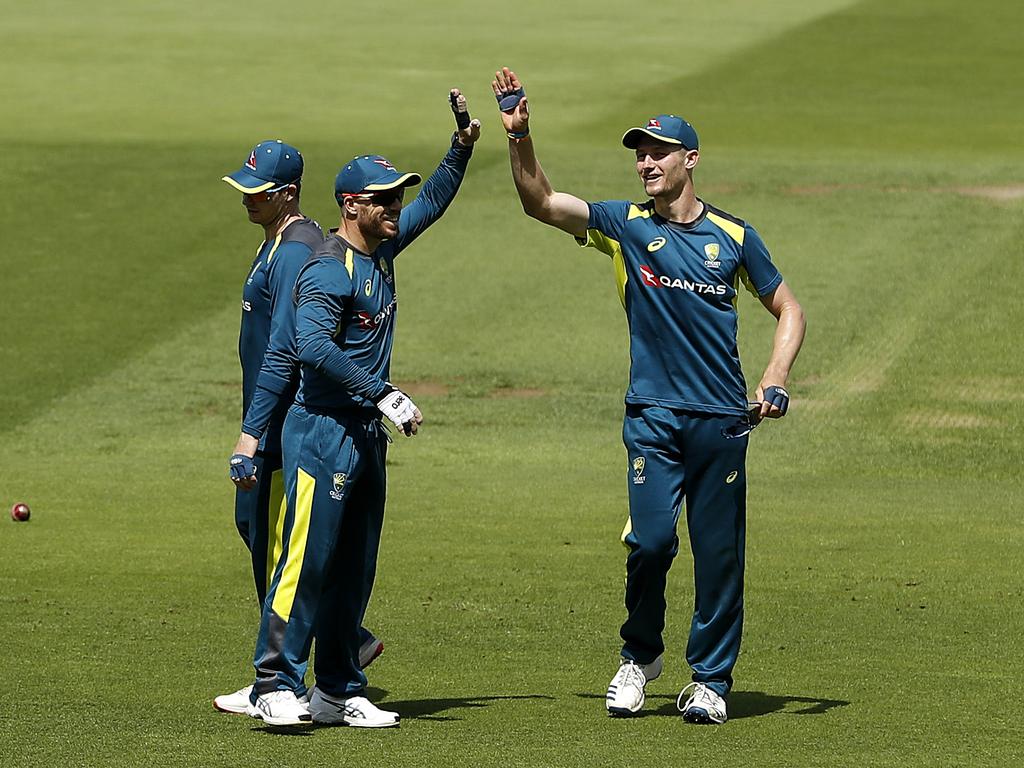 Cameron Bancroft (right) is ready to return. (Photo by Ryan Pierse/Getty Images)