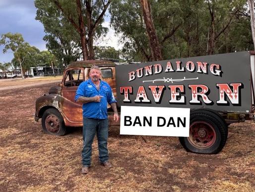 Bundalong Tavern owner Brett Butler says Dan Andrews is not welcome. Picture: Supplied