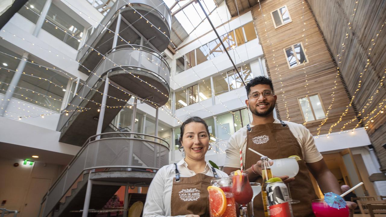 Casa De Amor restaurant is expanding into the atrium, waitress Yesica Mayorya and owner Krandhi Pasham. Picture: Chris Kidd