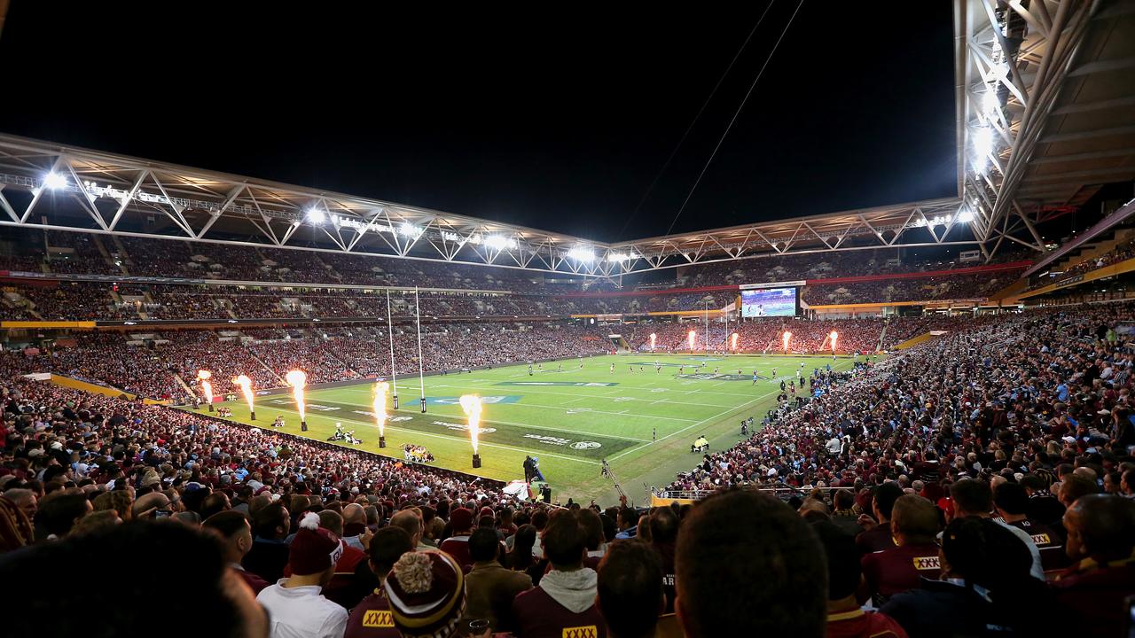 A general view of a State of Origin match, which consistently prompt enormous rises in domestic violence. Picture: Jono Searle/Getty Images