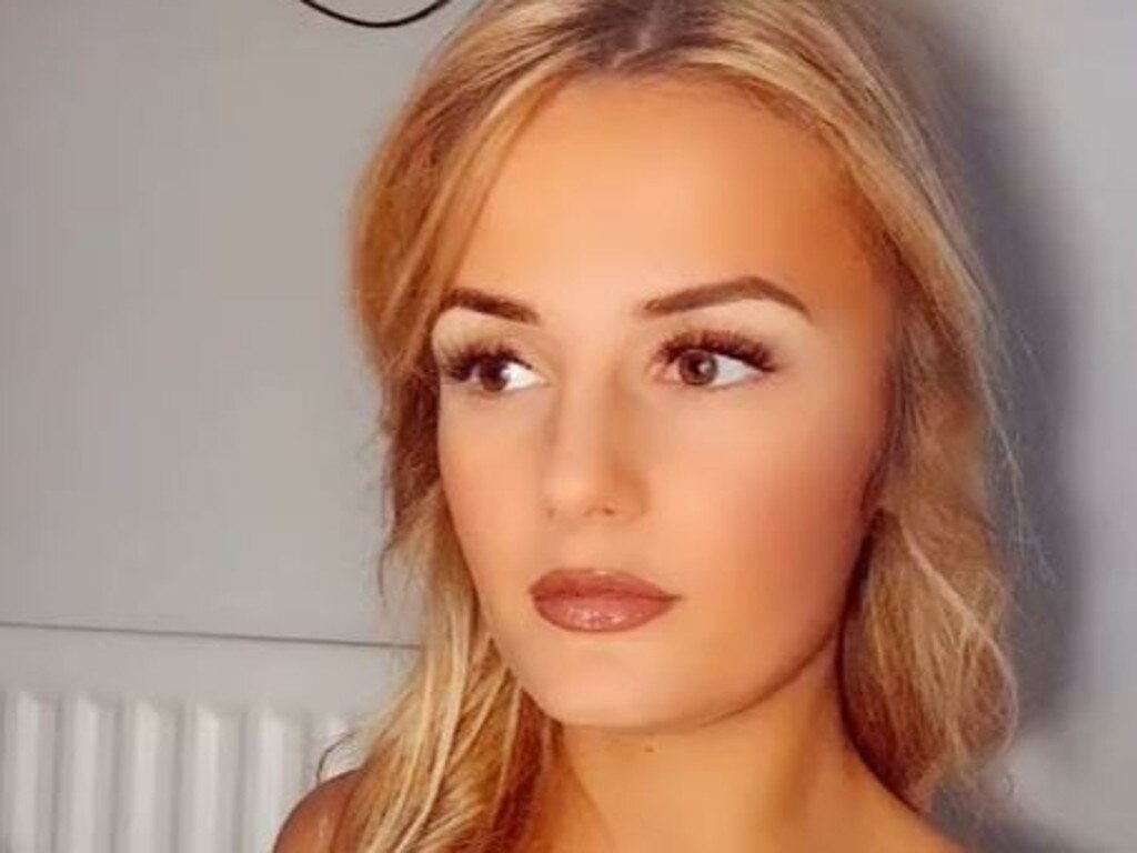 Air hostess Chloe Harrison, 25, had to endure shocking chants on the Ryanair flight. Picture: Tiktok/ @_chloharrison