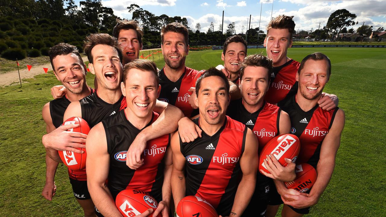 Essendon’s 10 top-up players who featured during the 2016 season. Picture: Rob Leeson.