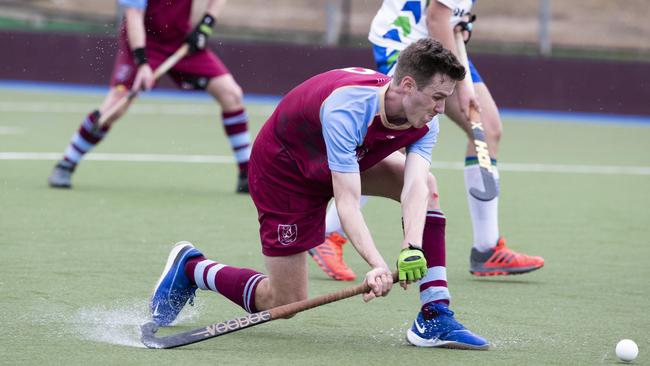 UQ’s Will Treacy scored for his team. Picture: Renae Droop