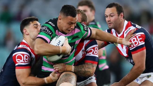 South Sydney fielded a patchwork backline. Photo by Cameron Spencer/Getty Images.